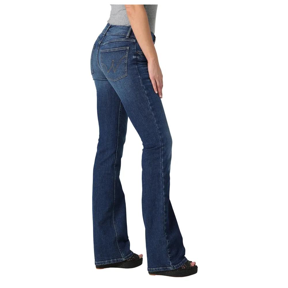 112328272 Wrangler Women's Essential Bootcut Jean Mid Rise - Ruby