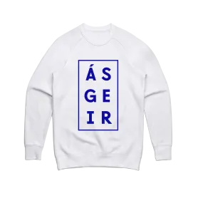 Afterglow / White Crew Sweater