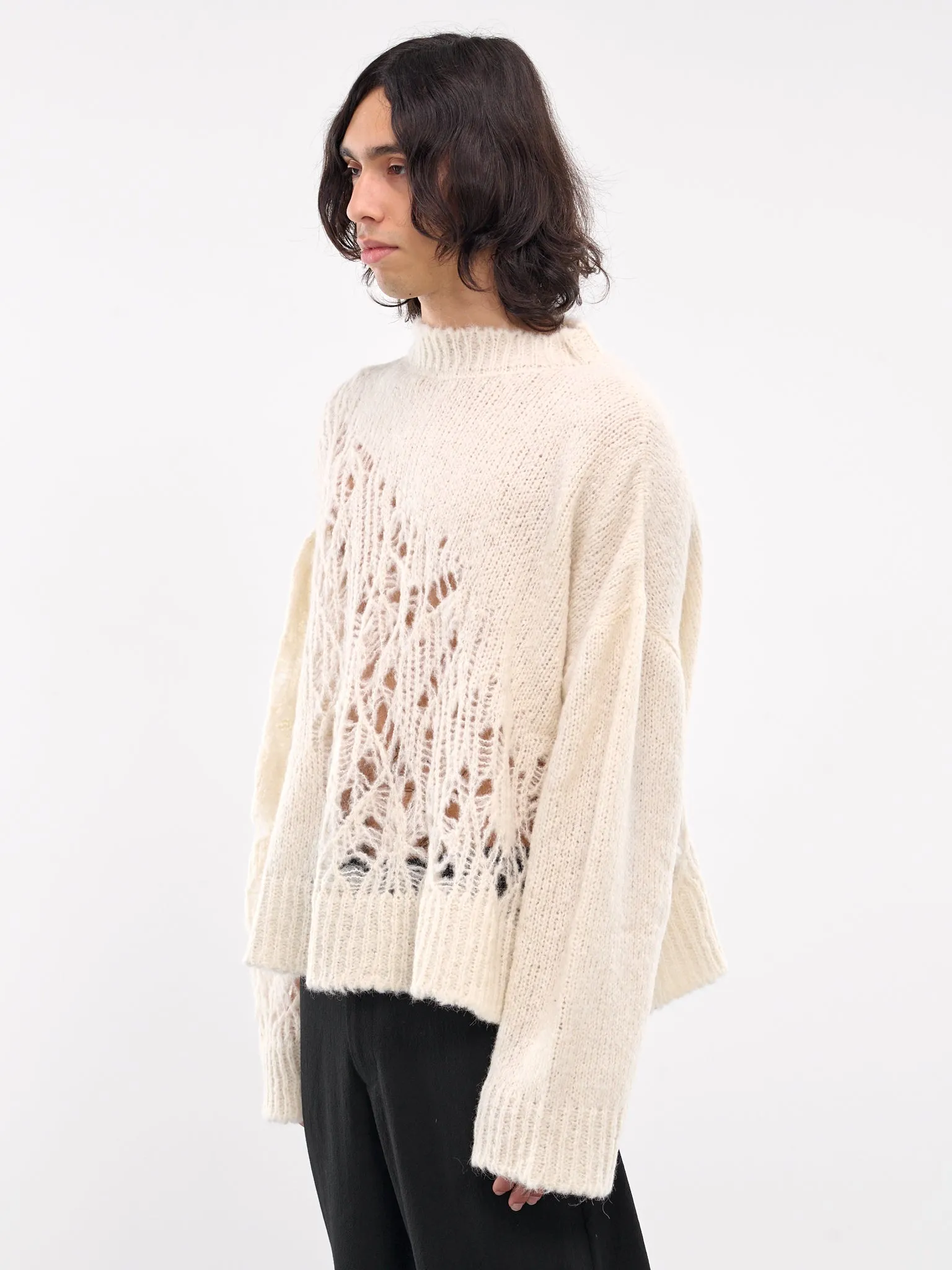 Alpaca Knit Sweater (AIR04N101-2-NATURAL)