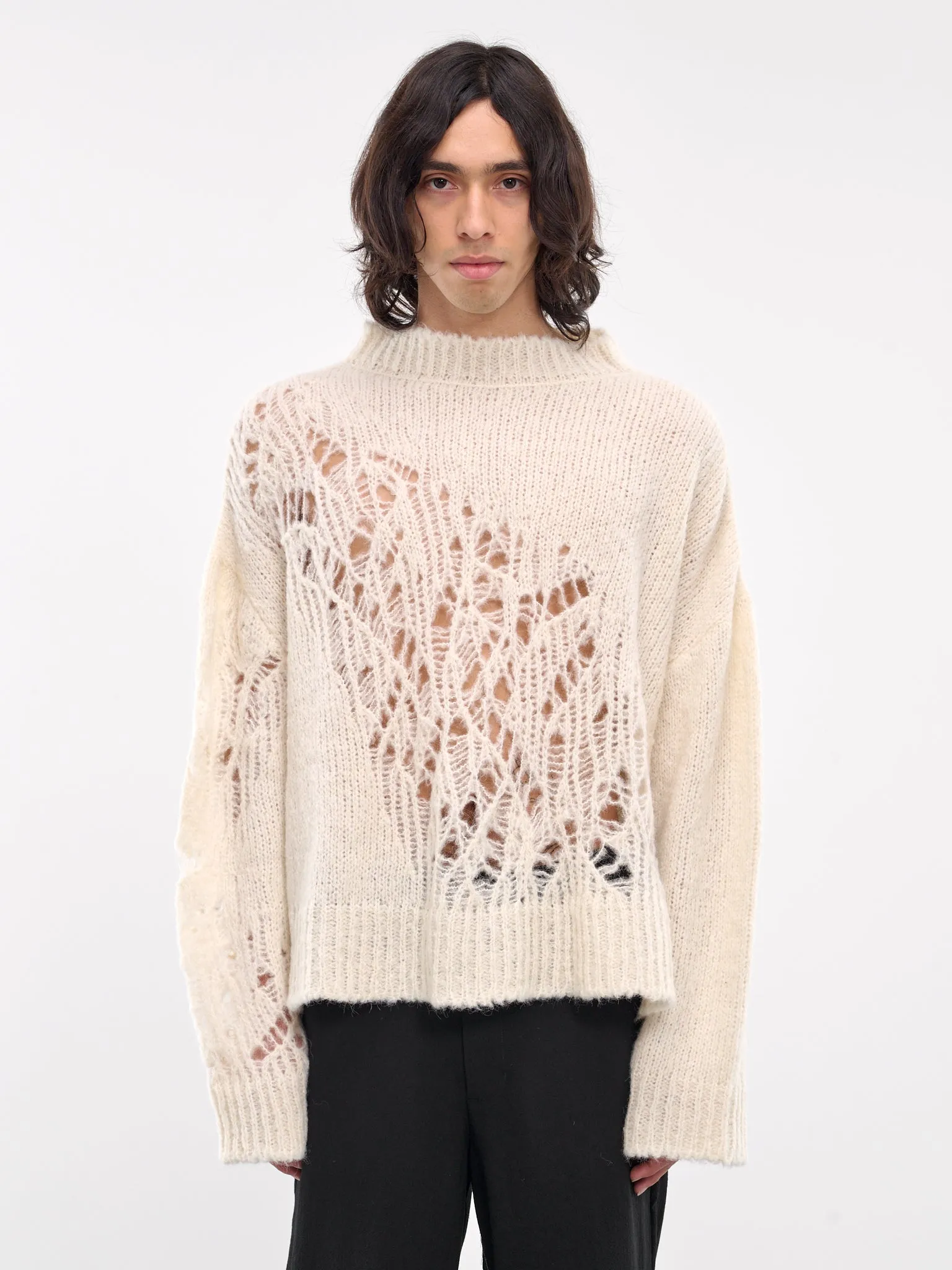 Alpaca Knit Sweater (AIR04N101-2-NATURAL)