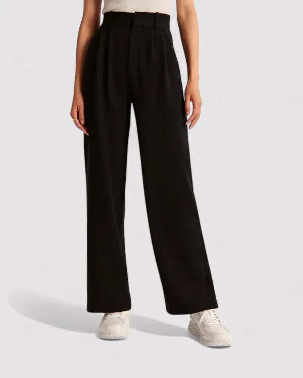 Ancien | Women's High-Waisted Flared Trousers