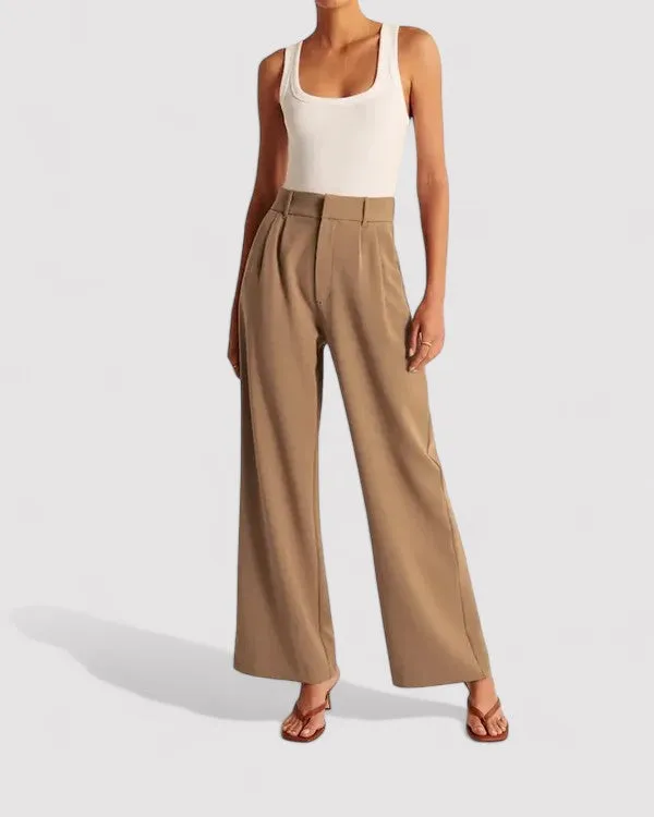 Ancien | Women's High-Waisted Flared Trousers