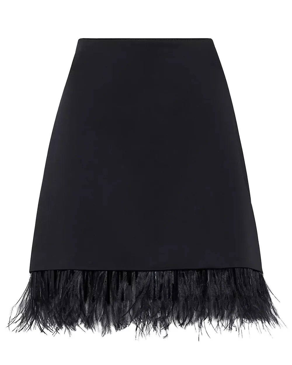 Black Feather Cady Mini Skirt