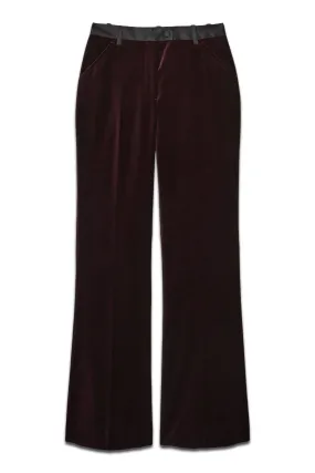 Cotton-velvet Flared Trousers