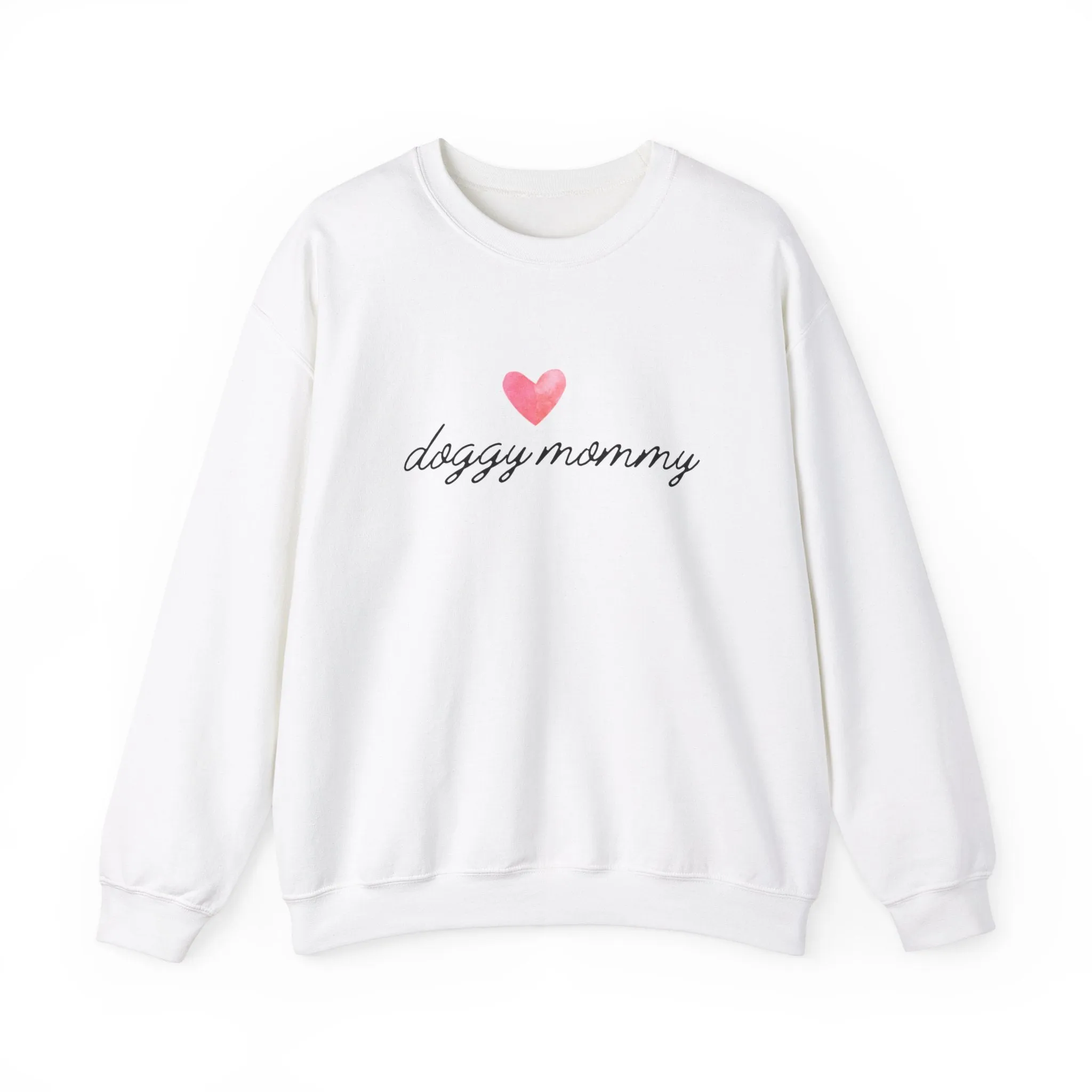 Doggy Mommy Classic Crewneck Sweatshirt with Heart Dog Lovers Gift