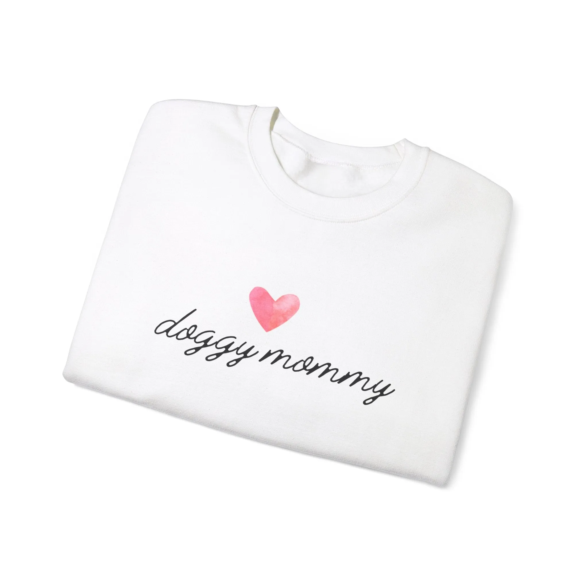 Doggy Mommy Classic Crewneck Sweatshirt with Heart Dog Lovers Gift