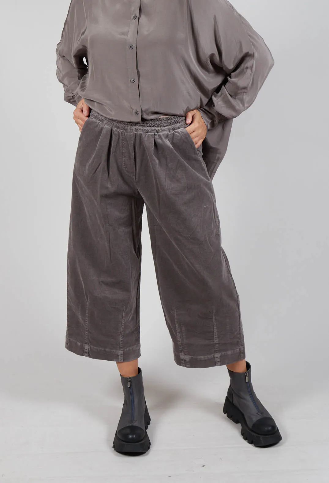 Elasticated Culottes in Iron