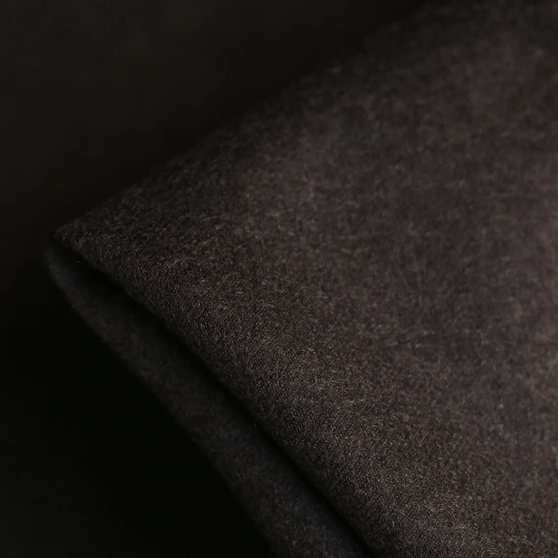 Flannel Chocolate Wool Suiting