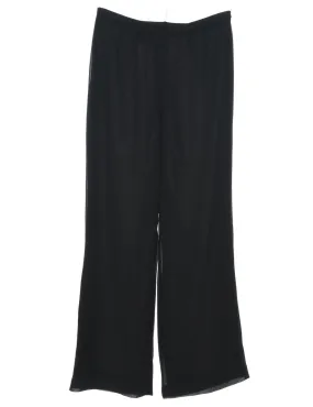 Flared Leg Black Trousers - W28 L30