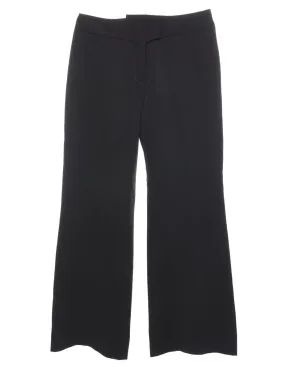 Flared Leg Black Trousers - W30 L31