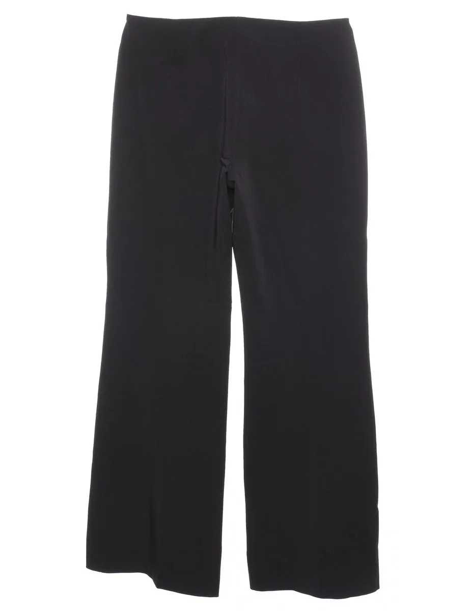 Flared Leg Black Trousers - W30 L31