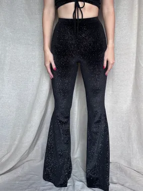 Flared Trousers - Glitter