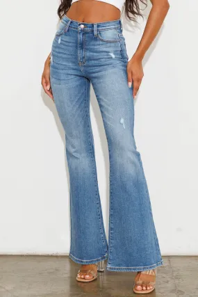 HIGH WAISTED FLARE JEANS