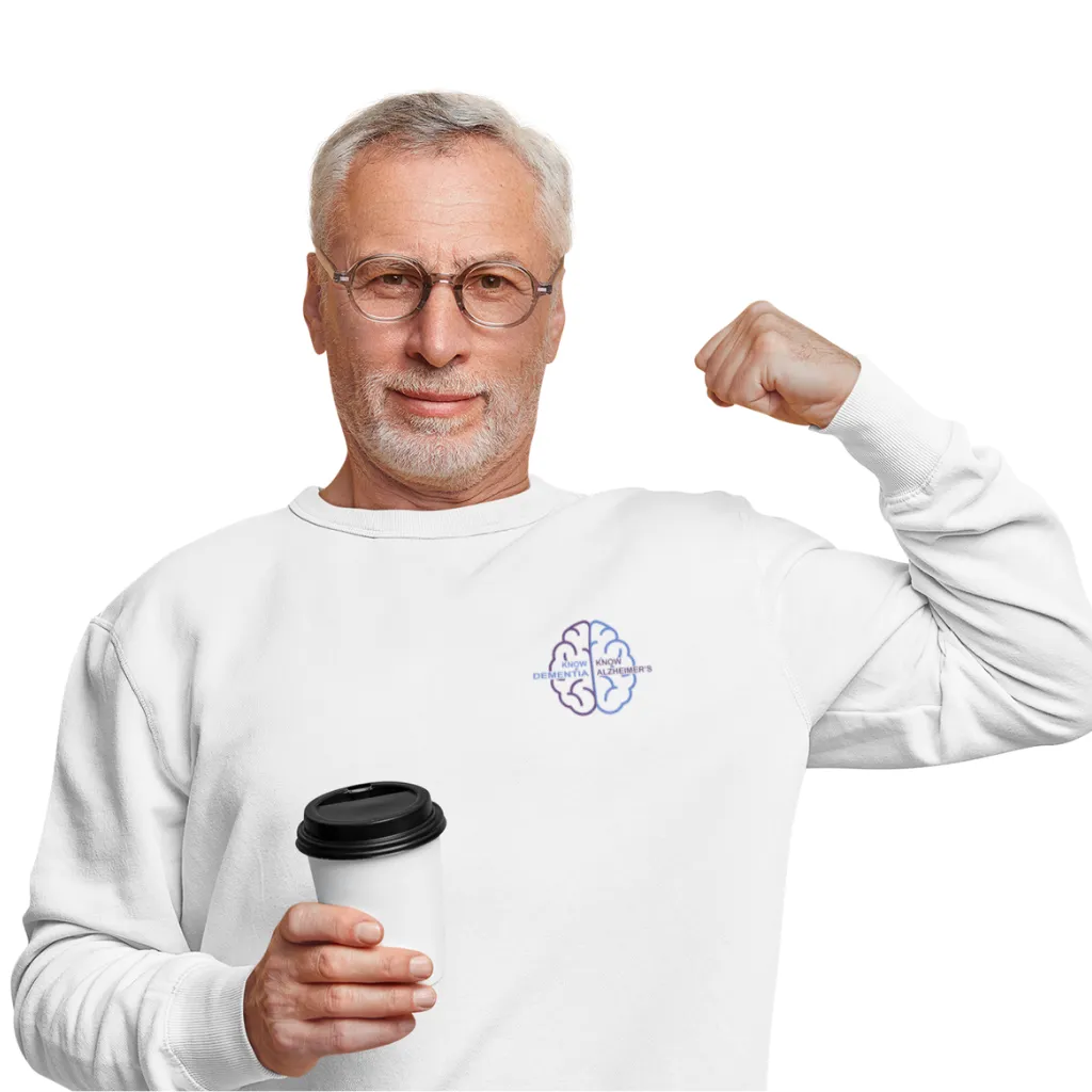 Male Crewneck Sweatshirt - Know Dementia | Know Alzheimer’s