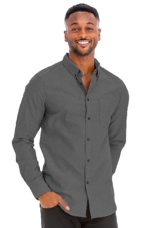 Mens Classic Casual Long Sleeve Shirts