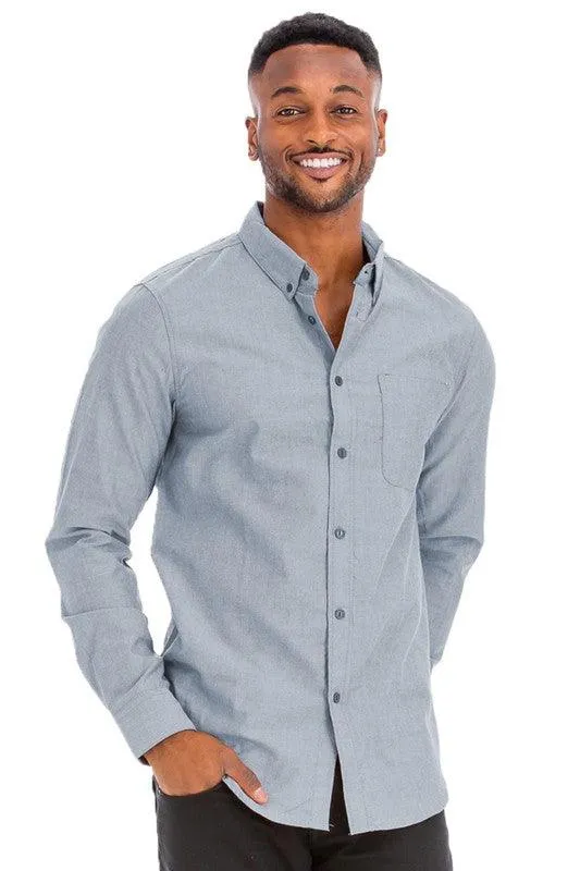 Mens Classic Casual Long Sleeve Shirts