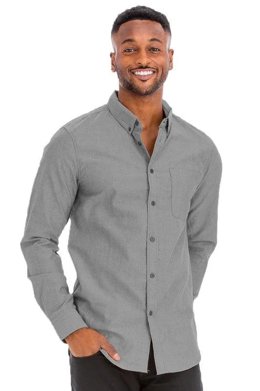 Mens Classic Casual Long Sleeve Shirts