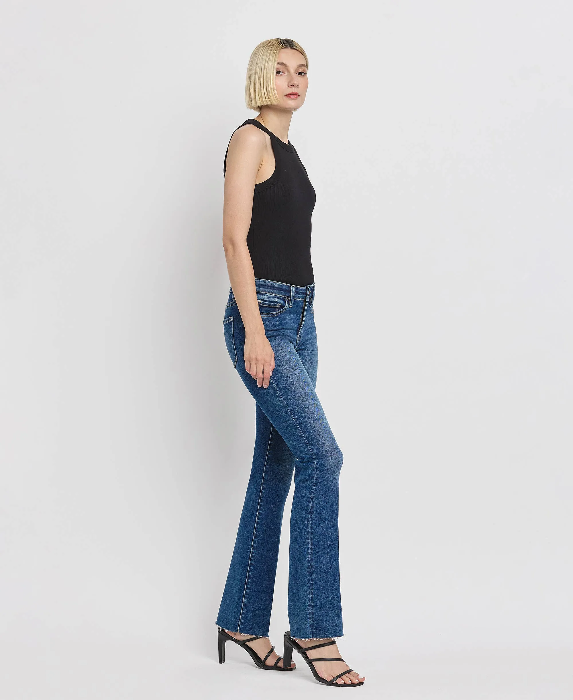 MID RISE SLIM BOOTCUT JEANS