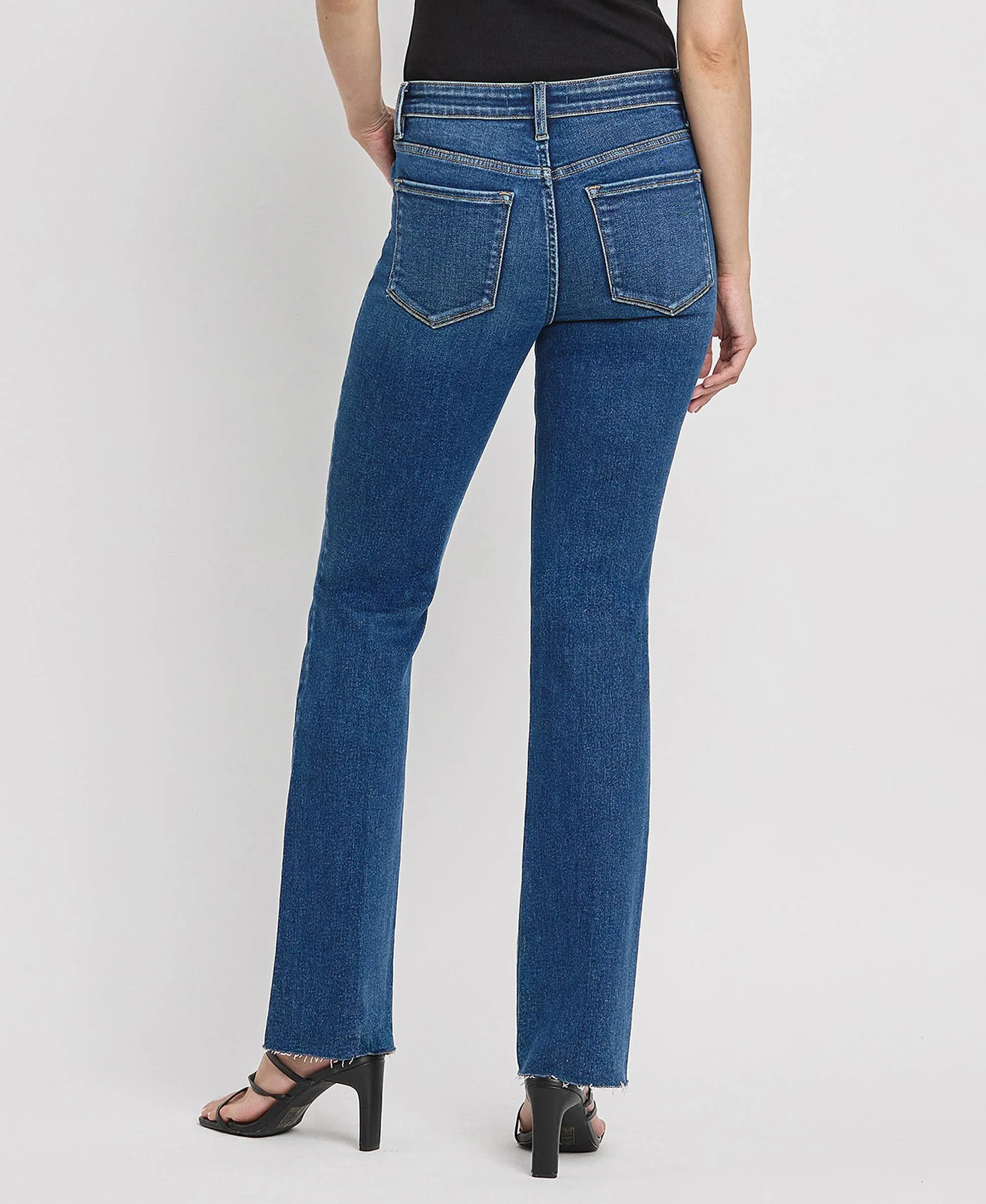 MID RISE SLIM BOOTCUT JEANS