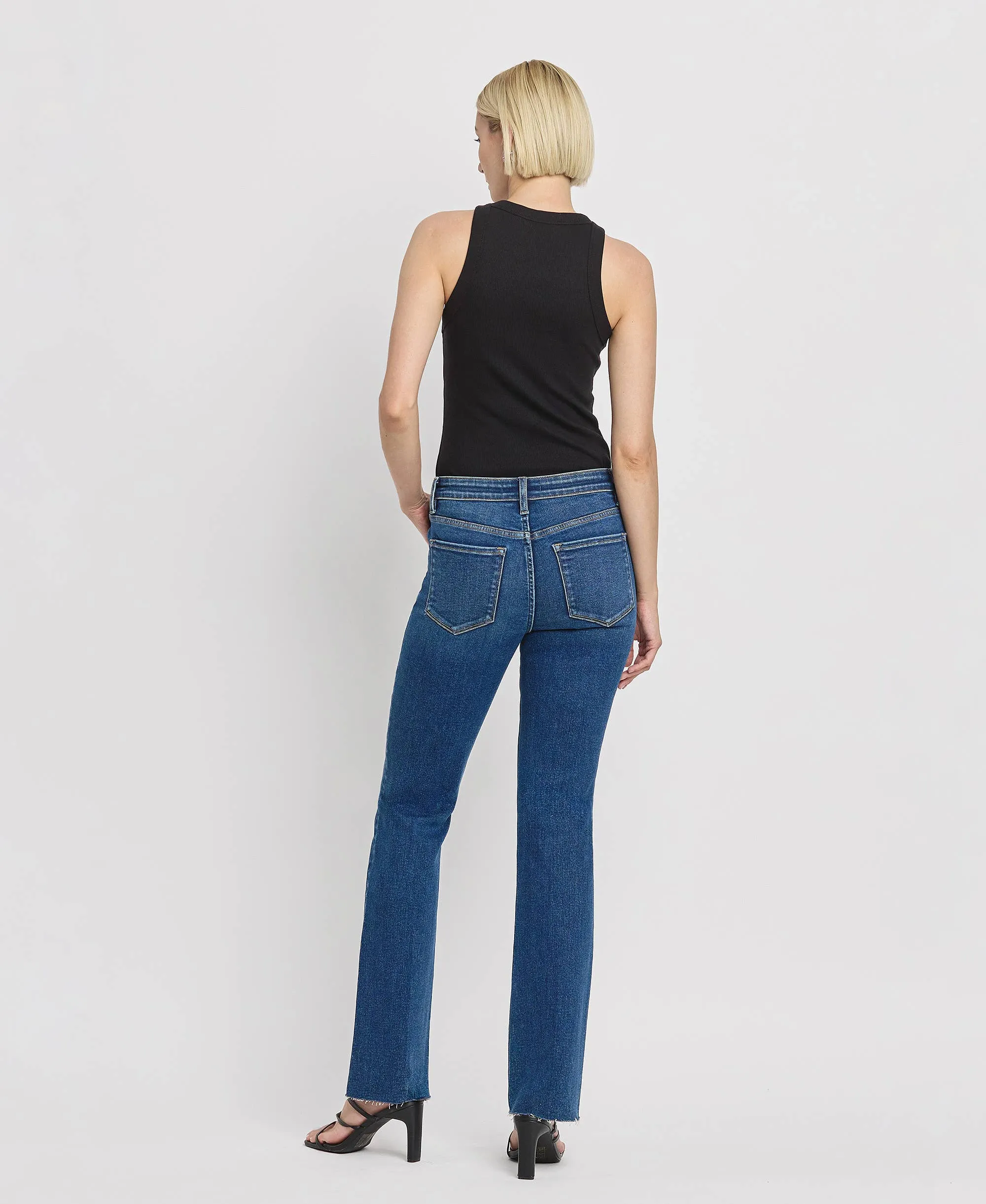 MID RISE SLIM BOOTCUT JEANS