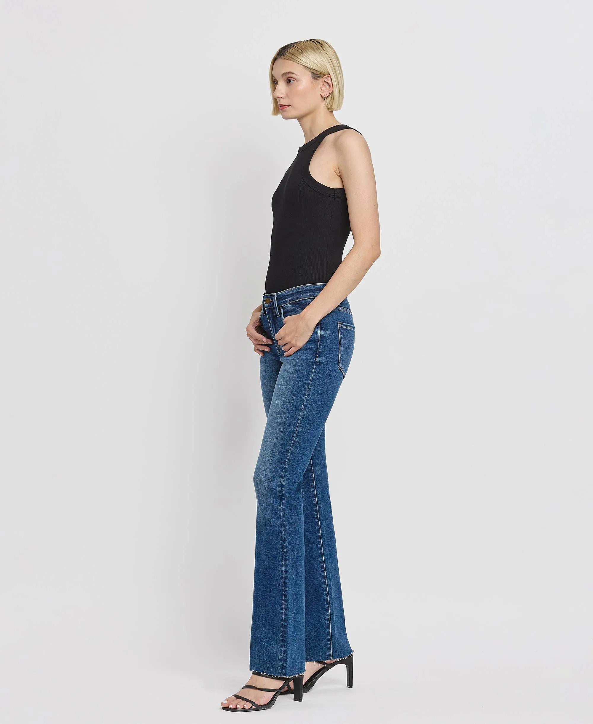 MID RISE SLIM BOOTCUT JEANS