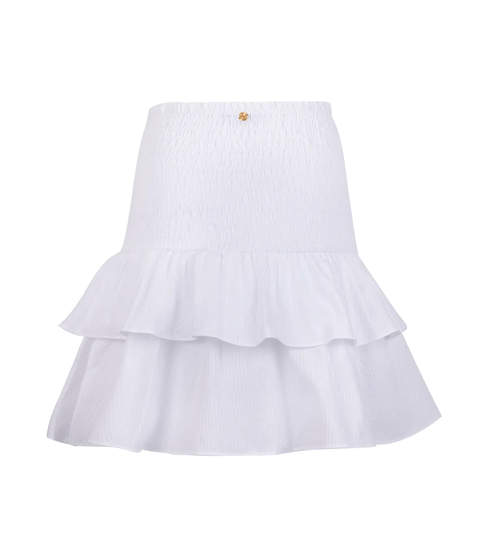 Nafsika Smocked Short Skirt