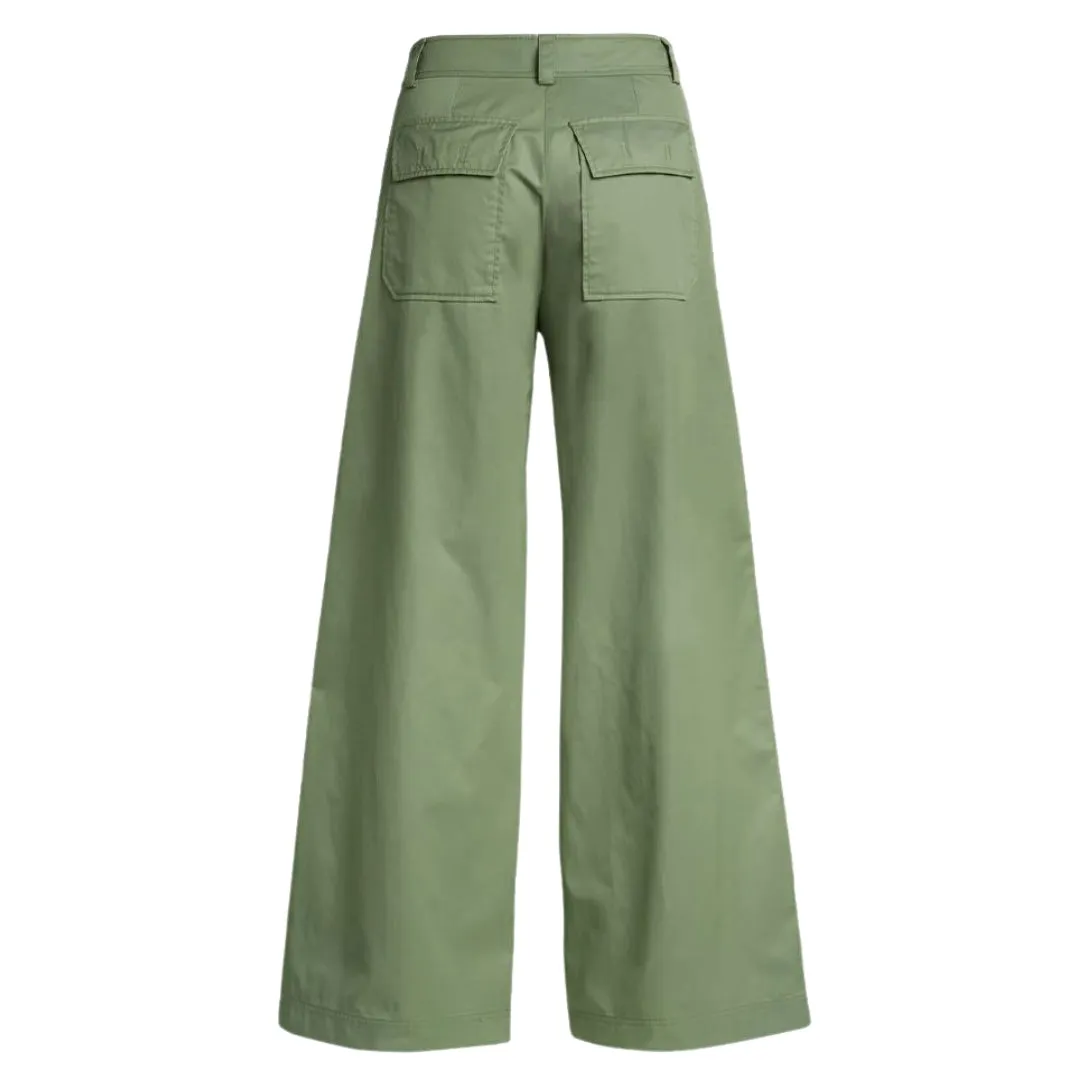 Parajumpers Amazonas Green Wide Flared Trousers