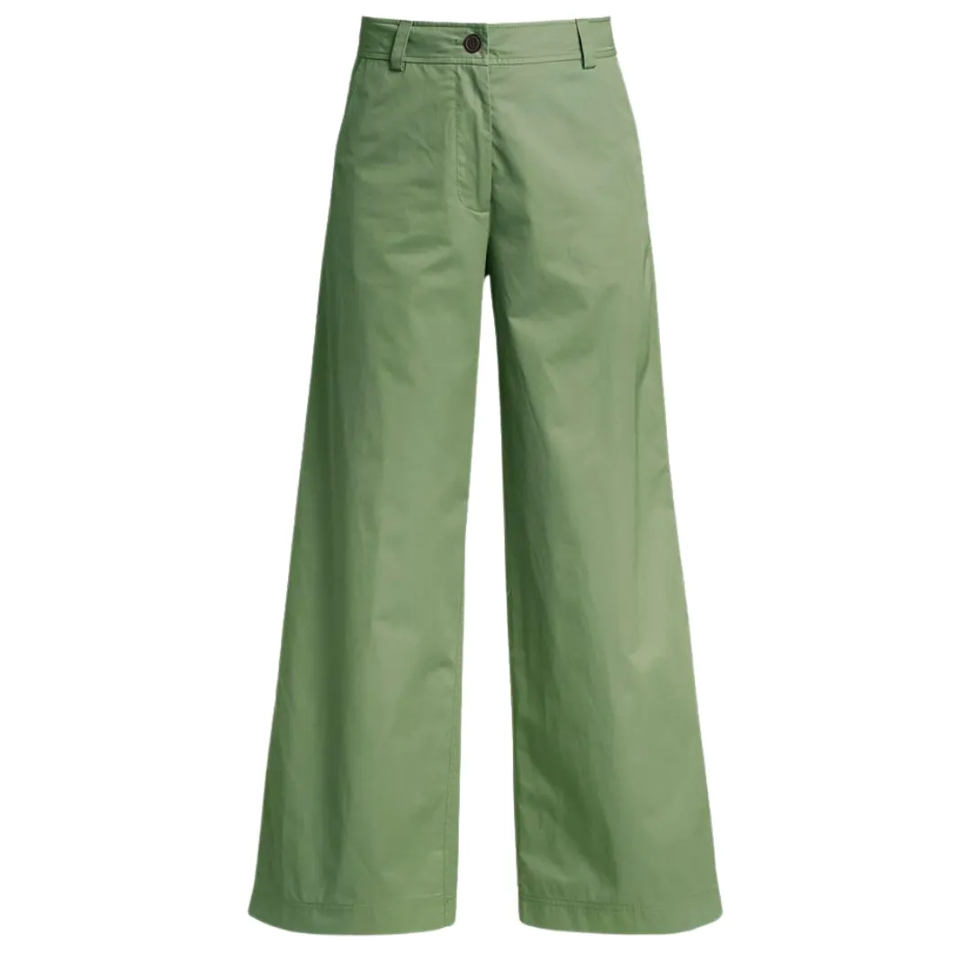 Parajumpers Amazonas Green Wide Flared Trousers