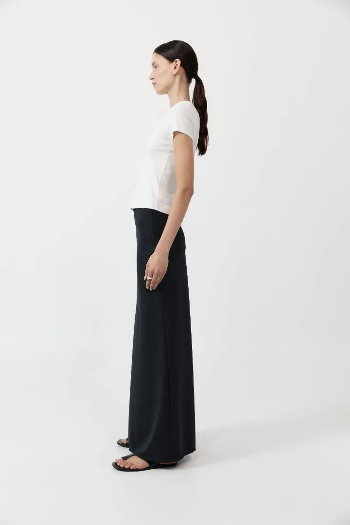 PINSTRIPE MAXI SKIRT