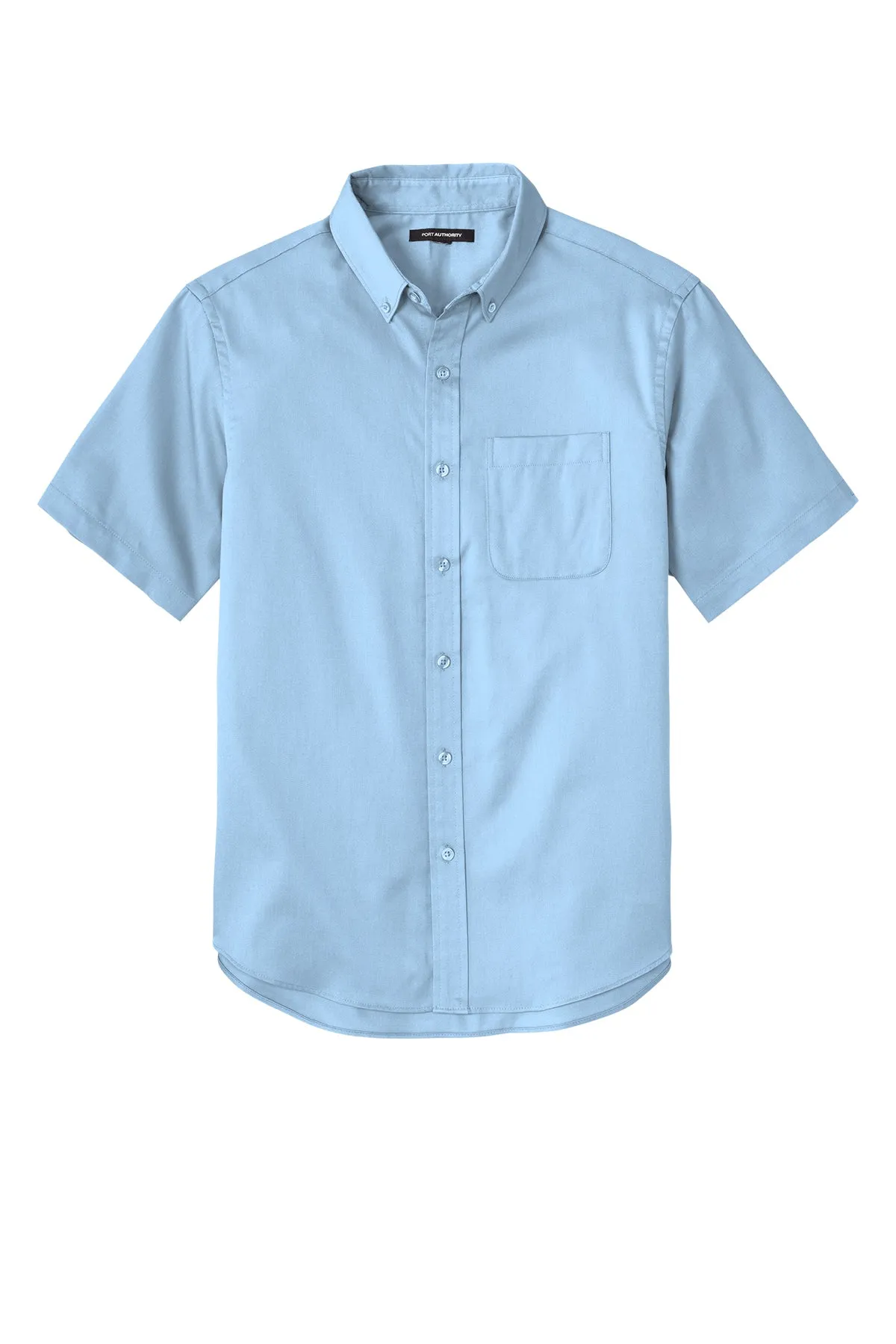 Port Authority® Short Sleeve SuperPro React™ Twill Shirt - Cloud Blue