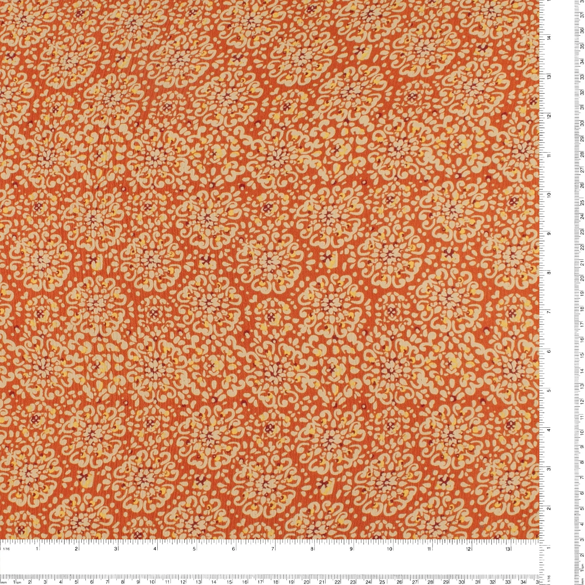 Printed Crinkled Yoryu - DELILAH - 003 - Rust