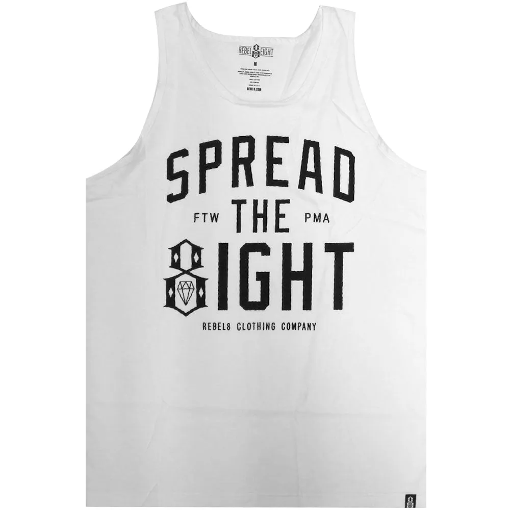 Rebel8 Spread The Eight Tank Top White