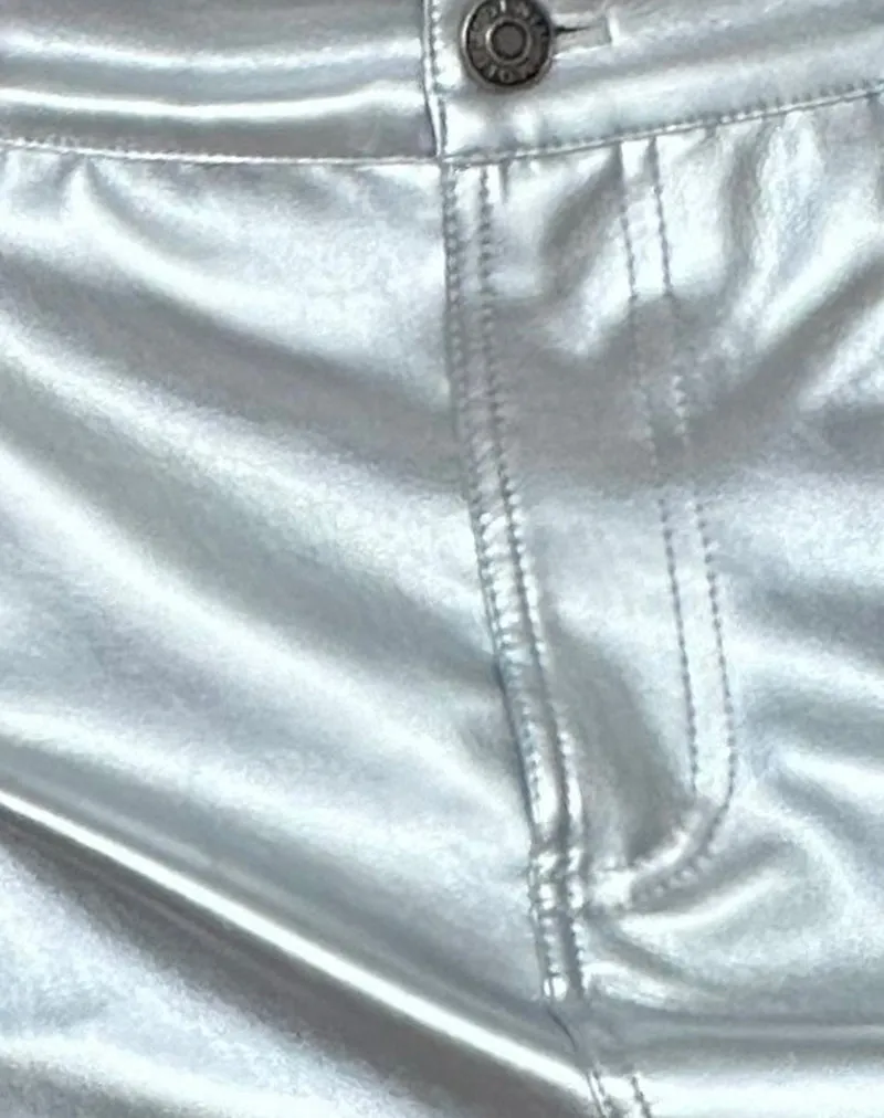 Rwila Skirt in Metallic PU Silver