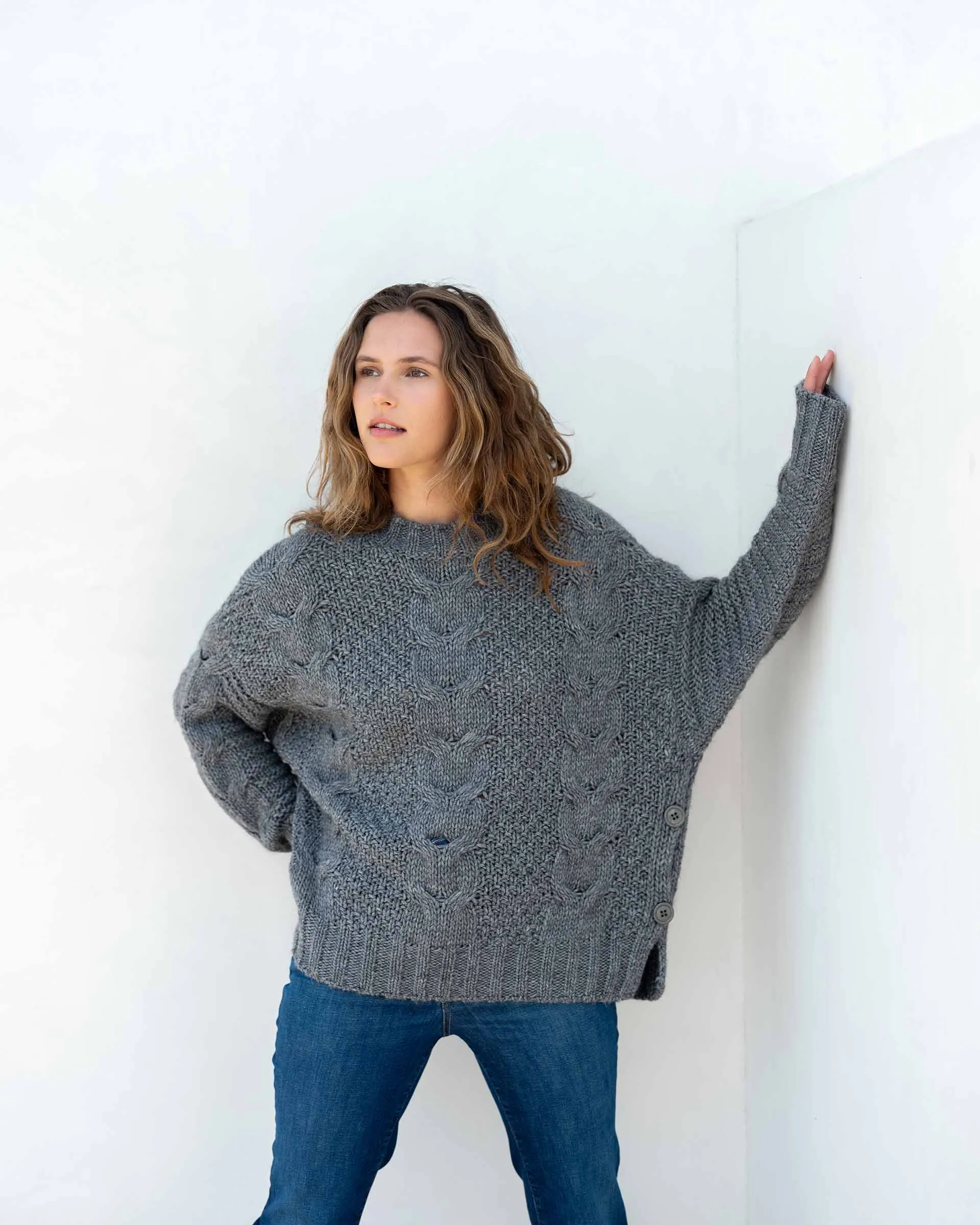 Topanga Cable Crewneck Sweater