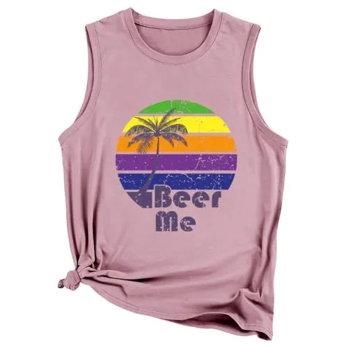 Women Beer Me Tank Tops