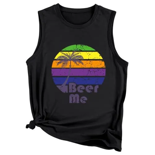 Women Beer Me Tank Tops