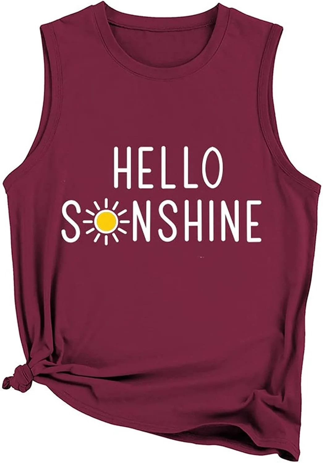 Women Hello Sunshine Vacation Beach Tank Tops