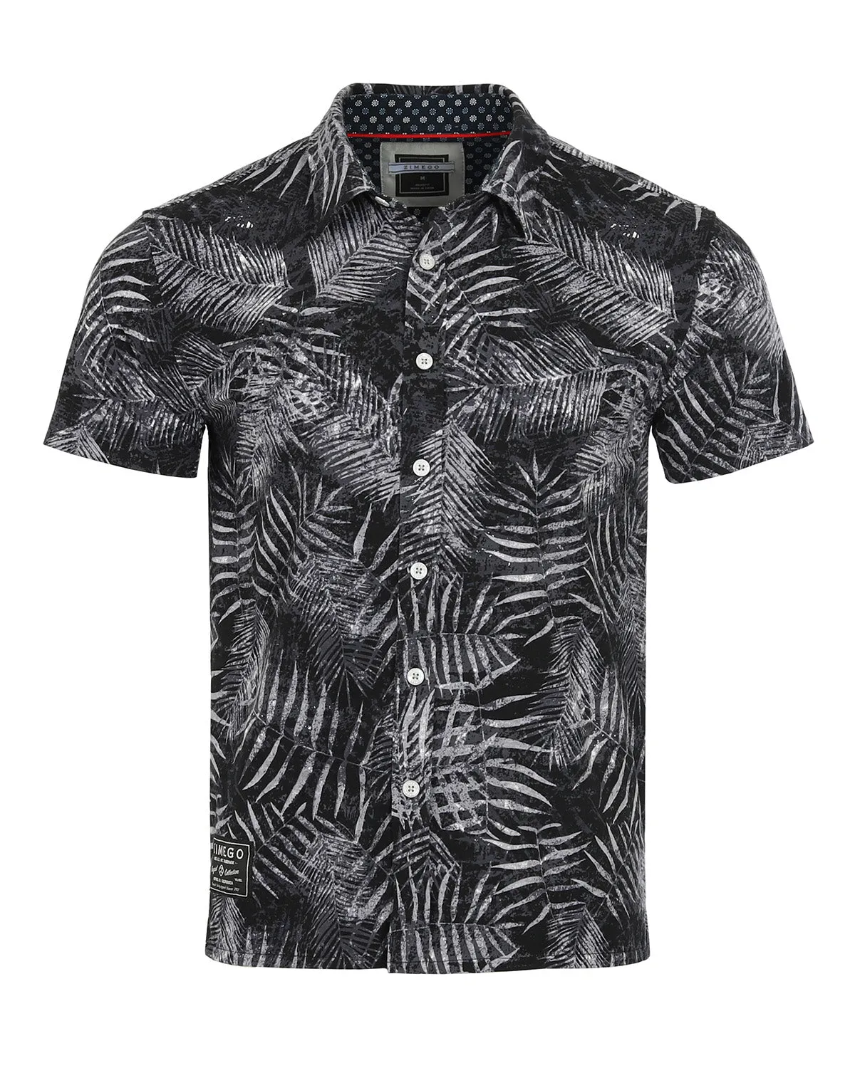 ZIMEGO Mens Holiday Hawaiian Short Sleeve Stretch Casual Aloha Button Down Shirt